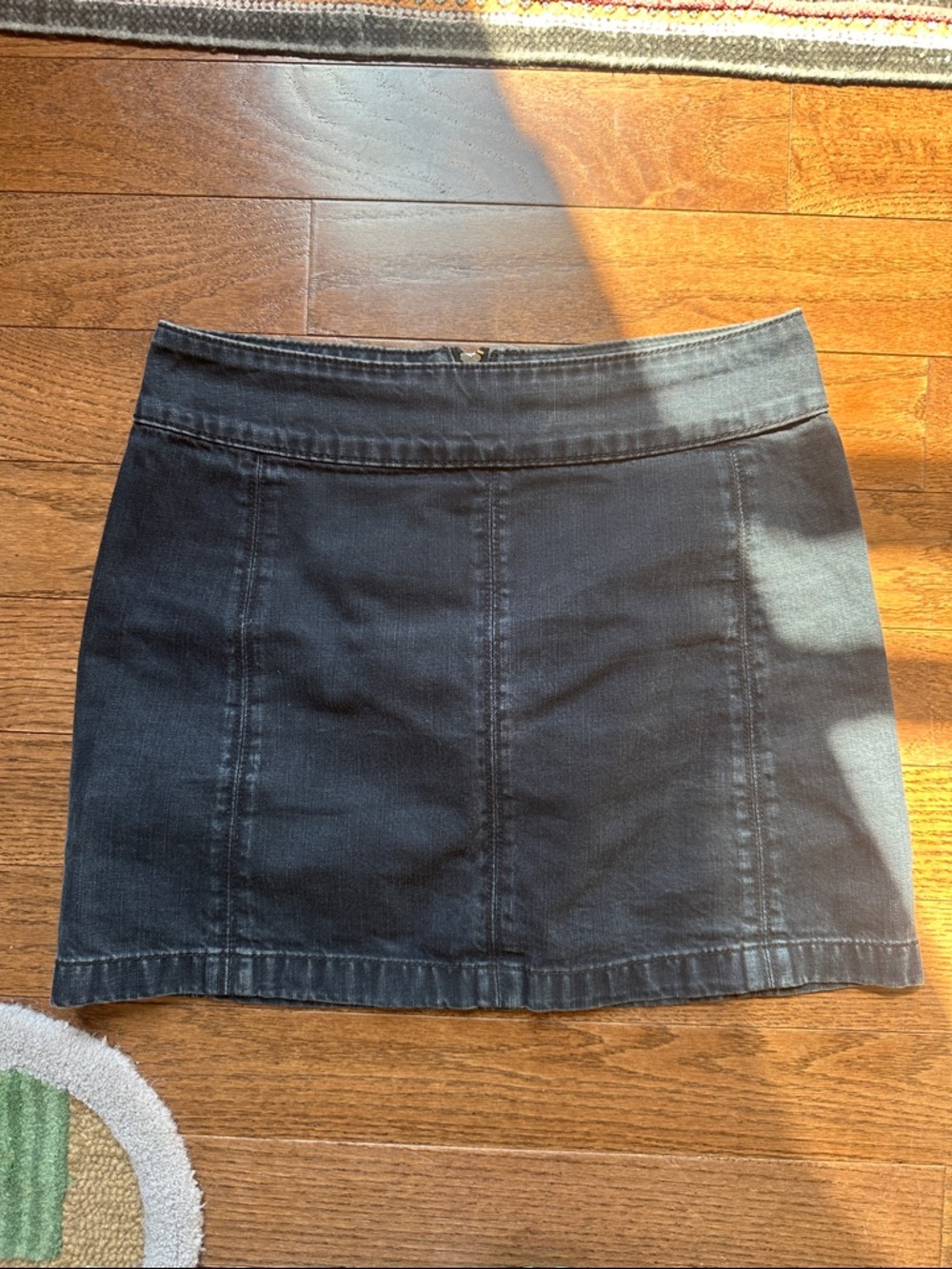 Classic Black Denim Mini Skirt size 6